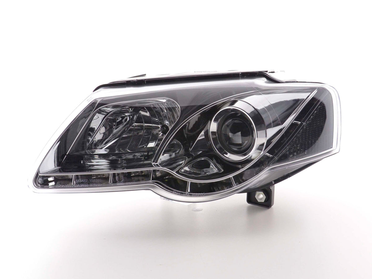 Scheinwerfer Set Daylight LED Tagfahrlicht VW Passat B6 3C chrom Scheinwerfer Set Daylight LED Tagfahrlicht VW Passat B6 3C chrom